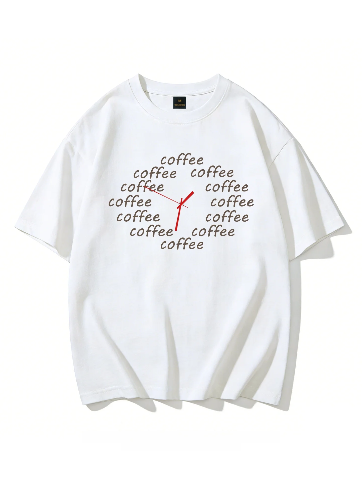 デザイン性のある時計プリントTシャツ：ユニセックス向けのカジュアルスタイルとは