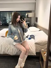 アメリカンレトロ デニムジャケット【ゆったりシルエット・春用】