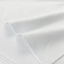 高品質コットン製ホワイトストレッチデニム生地【厚手・単色・卒業デザイン用】