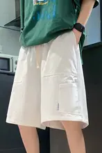 夏用工装ショートパンツ【薄手・カジュアル・ゆったり・ストレートシルエット】