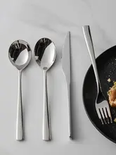 高級感あるステーキ用西洋食器セット【ステンレス製・ナイフ・フォーク・スプーン・三点セット】（セットアップ対応）