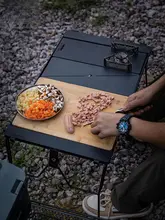 実木製両面使用可能なまな板【デスクトップユニット・ピクニック用・竹製】