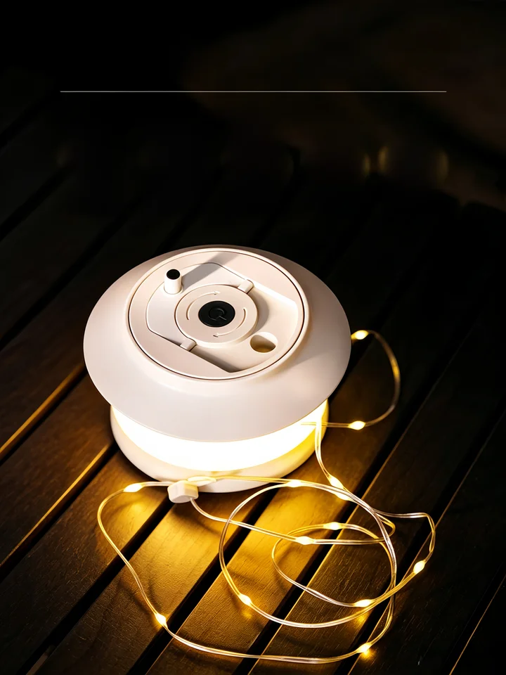 アウトドア用充電式キャンプライト【防水・携帯便利・長時間使用可能・テント用・ソーラー対応】