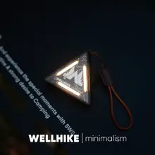 WELLHIKE アウトドア三角ライト【SWS夜間警告装飾・ミニハンギングランプ】