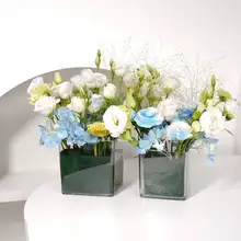 透明アクリル製スクエアプランター【多肉植物用・花器・小型魚槽】