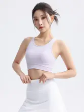 スポーツ用タンクトップ【フィットネス・ヨガ・ランニング・パッド付き】