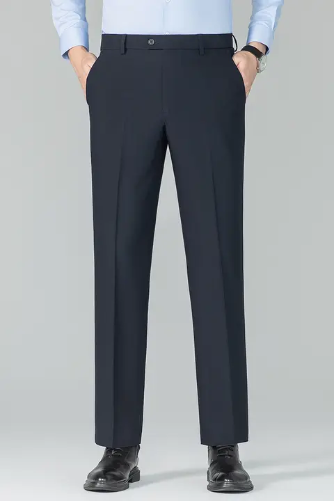 抗皺加工のメンズワークパンツ【ストレート・ローレルデザイン】（セットアップ対応）