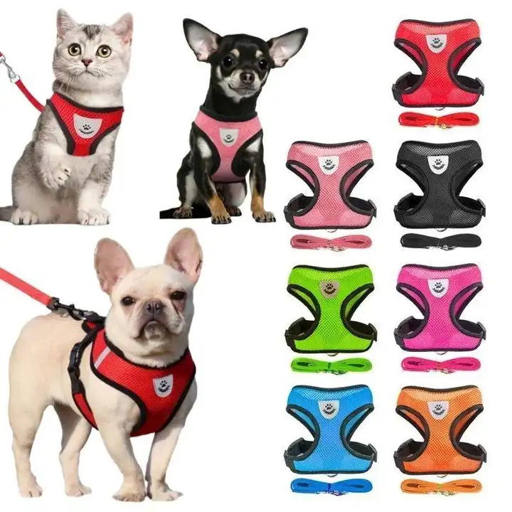 小型犬用ハーネス散歩リード【ポリエステル製】
