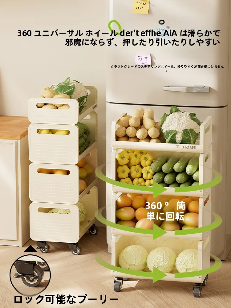 ハンガーワゴンとは？多段収納ラックで家庭の野菜・フルーツを効率的に管理
