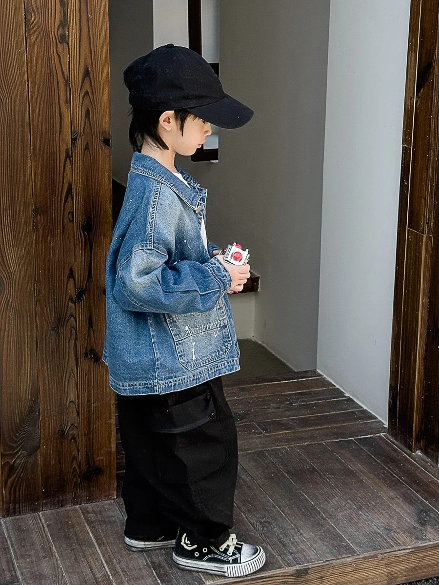 12oz デニムジャケットはどんな風に着用される？子供の春先にぴったりな「米修叻」の日系ジージャンがおすすめ