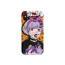 サイバーパンクスタイルの可愛いスマホケース【シリコン製・多機種対応】（セットアップ対応）