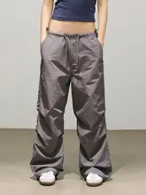 軽量デザインのワークパンツ【小柄向け・ウエストゴム・ジャズダンス用・フレアシルエット】