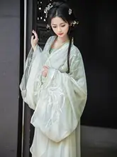 清冷感の戦国風漢服【ドラッグトレイン・大袖・直裾デザイン】