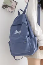 シンプルデザインのポリエステル混合リュックサック【女性用・通学・旅行・軽量】