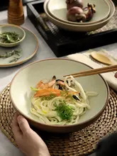 クリエイティブな陶製ラーメンボウル【高級感・家庭用・スタイリッシュデザイン】