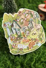 DIY立体ミニチュア3D小屋シール【デコレーション・解消用】（セットアップ対応）