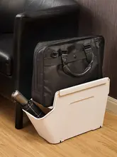オフィス用収納ボックス【二段式・プラスチック製・デスク下対応】