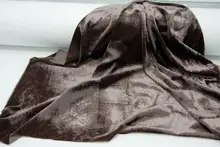 薄手の豆沙灰とカフェ色の真丝とコットンの天鹅绒生地【ドレス・旗袍・漢服用】