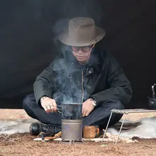 Naturehike アウトドアミニチタン薪ストーブ【キャンプ用・ポータブル・テントでの使用】