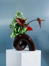 柔らかい色合いの花器【インテリア装飾・リビング・ダイニング用】