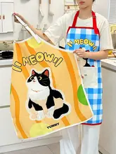 可愛いデザインの防水エプロン【キッチン用・男女兼用・マグネットフック収納ボックス付き】
