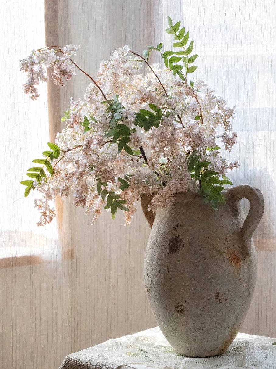 高級造花 假槐花セット：北欧風壁面装飾に最適な紫粉色绢花の使い方と実際の性能