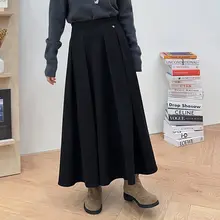 高ウエストのプレススカート【フリーサイズ・日常用・体型カバー】