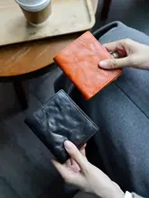 本革製 レディース 財布【ショート・薄型・牛革使用・シンプルデザイン・レトロ】