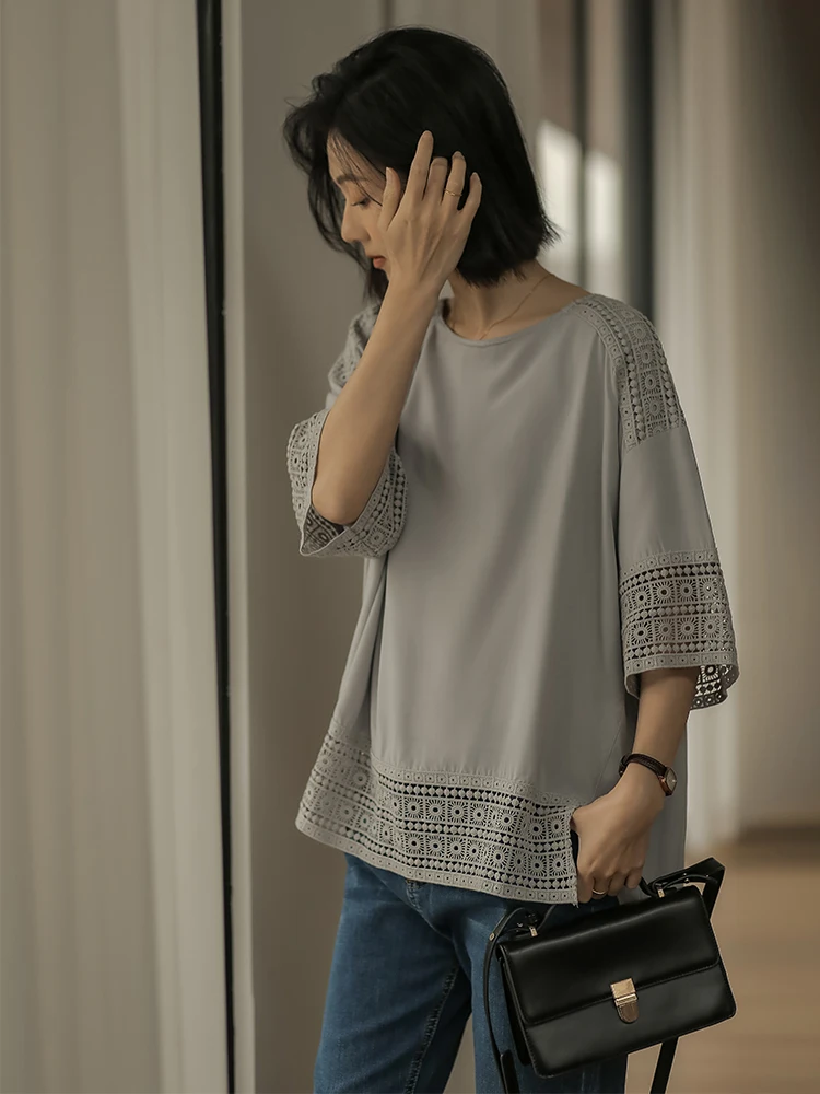 春コーデ レディース 完全ガイド｜通勤に最適なレース切替Tシャツの着こなし術