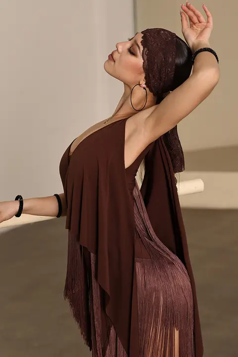 ラテンダンスドレス【大人用・極上の柔らかさ・練習用・ワンピース】