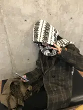 冬用 防寒機能付きニットフード 帽子スカーフ一体型【耳あて付き・羊毛風】