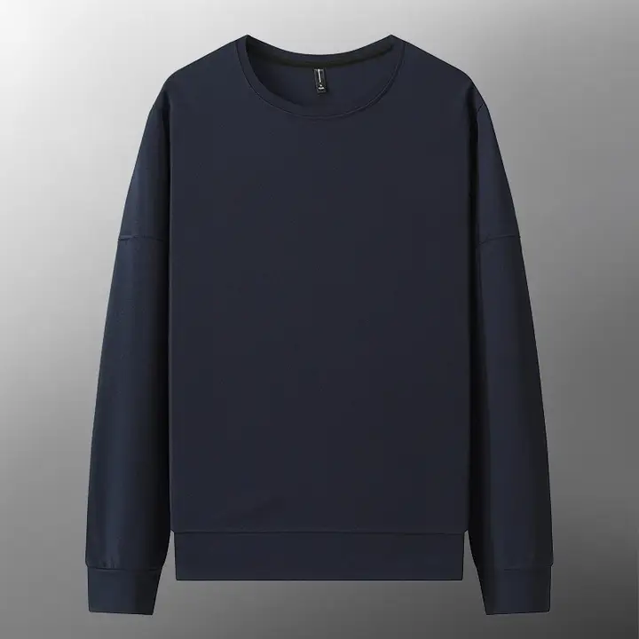 春秋用 メンズクルーネック長袖Tシャツ【フィット・無帽・カジュアル】