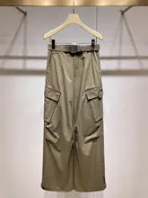 トレンドのワイドレッグカジュアルパンツ【デザイナースタイル・立体ポケット・ストレートフィット】（セットアップ対応）