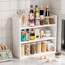 キッチン用 調味料収納ラック【多層・オイル・塩・醤油・酢対応・コンパクト】