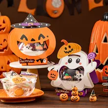 ハロウィンケーキボックス【ジャック・オー・ランタンデザイン・手提げ小物入れ】