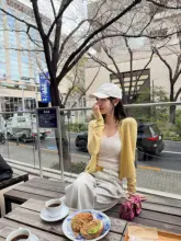 春の陽射しを楽しむ！麻混紡ニットカーディガン【薄手・日焼け防止・女性用】