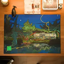 芸術家デザインの壁掛けアートタペストリー【インテリア装飾・炎のモチーフ】