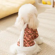 犬用服 秋冬 小型犬 厚手 保温