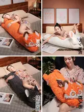 抱き枕 ロングクッション ボディピロー キャラクター ふわふわ 横向き寝 快眠 背もたれ ベッド用 カバー洗える