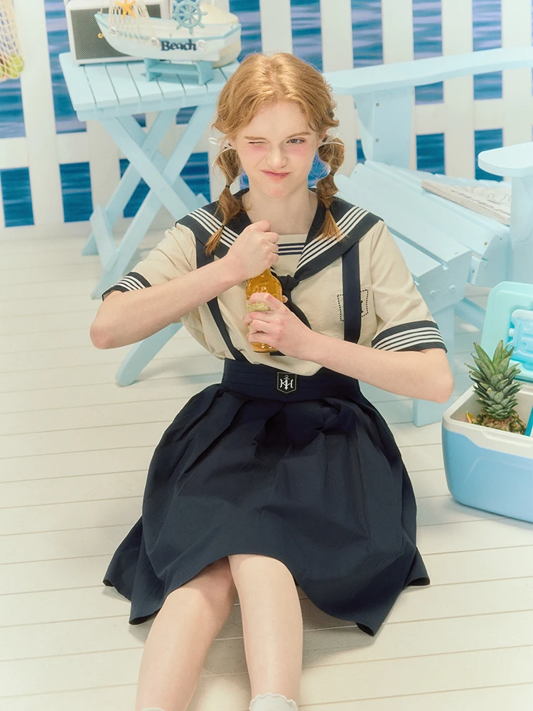 オリジナルデザインのJK制服：夏用学院風セットアップの実用性とシーン別活用