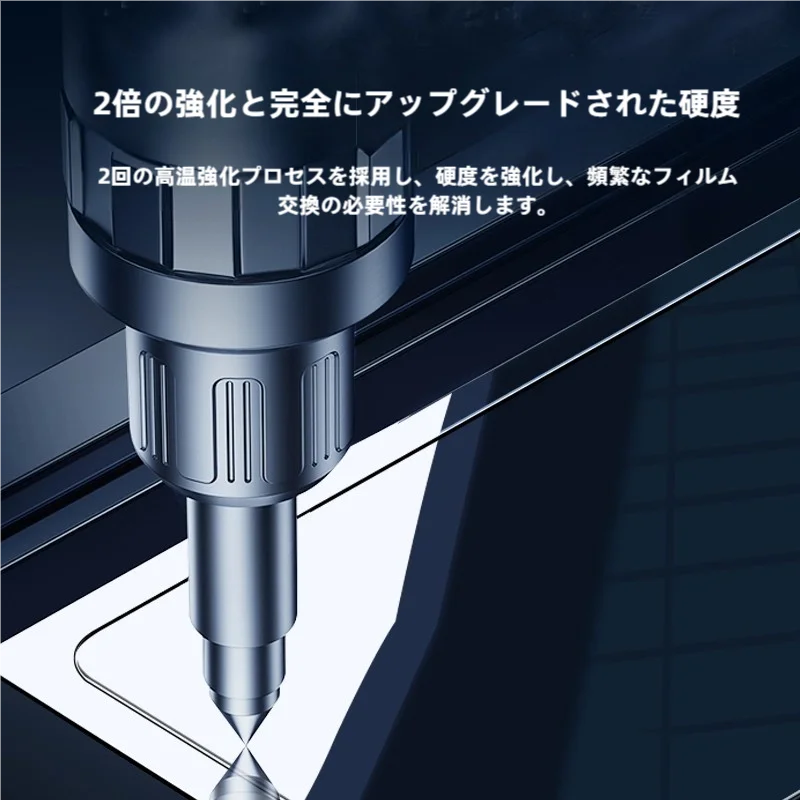 iPhone１２用 強化ガラスフィルム【全面対応・高画質・指紋防止・耐衝撃仕様】