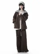 セットアップ レディース リバーシブル ジャケット ウール スカート パンツ キャラメル ミント 春 秋