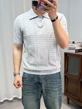 シンプルなデザインのニットポロシャツ【メンズ・半袖・カジュアル】