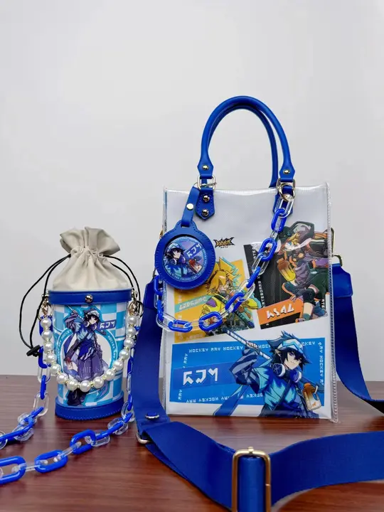 凹凸世界ノヴァカフェ関連アイスティーバッグトートバッグ用材料キット【DIYチェーン付】