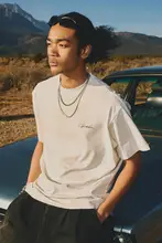 カジュアルなデザインの薄手ショートスリーブTシャツ【アメリカンスタイル・カップル向け・極上の柔らかさ】