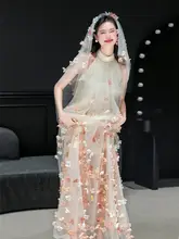 【フラワーフェアリー】フレンチライトウェディングドレス モーニングローブ