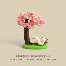 桜が咲くと酔いしれる猫 装飾品