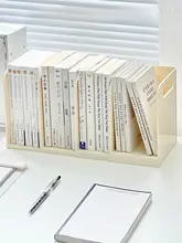 伸縮式ブックエンド【デスク用・教室に最適・収納・仕切り付き】