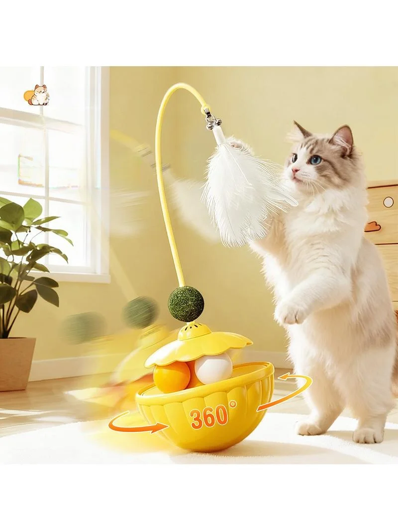 猫用おもちゃ【フェザー付き・鈴・自動おやつ供給・猫薄荷ボール】：ペット猫飼いやすいための効果的 な遊び道具とは