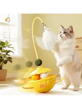 猫用おもちゃ【フェザー付き・鈴・自動おやつ供給・猫薄荷ボール】
